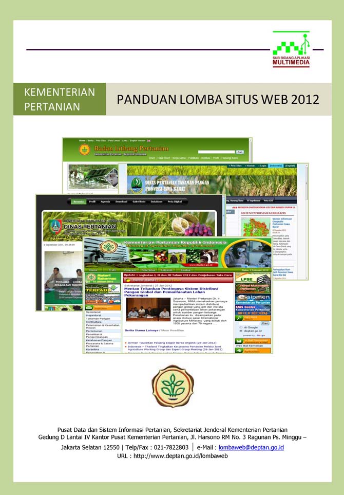 Panduan Lomba Web Deptan 2012