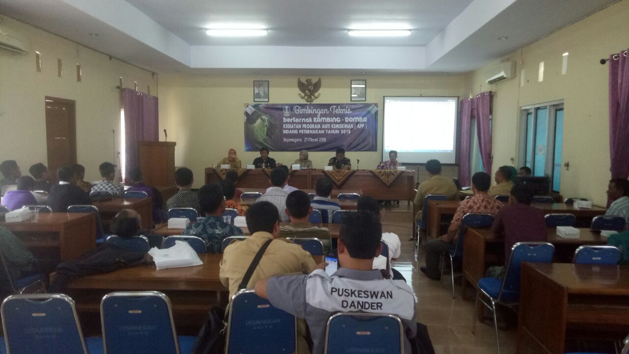 BIMBINGAN TEKNIS BERTERNAK KAMBING-DOMBA BIDANG PETERNAKAN TAHUN 2018