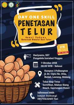 DAY ONE SKILL PENETASAN TELUR