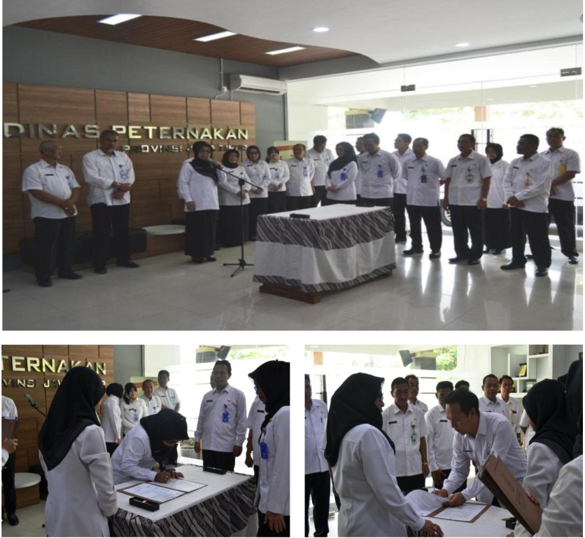 SERAH TERIMA JABATAN PEJABAT STRUKTURAL DINAS PETERNAKAN PROVINSI JAWA TIMUR 2019