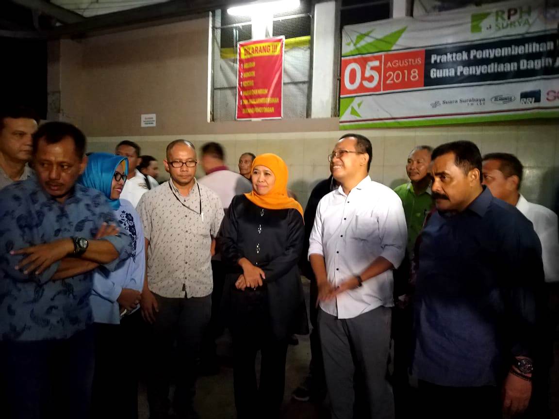 KUNJUNGAN GUBERNUR JATIM KE RPH PEGIRIAN 31 MEI 2019 PUKUL 01.00