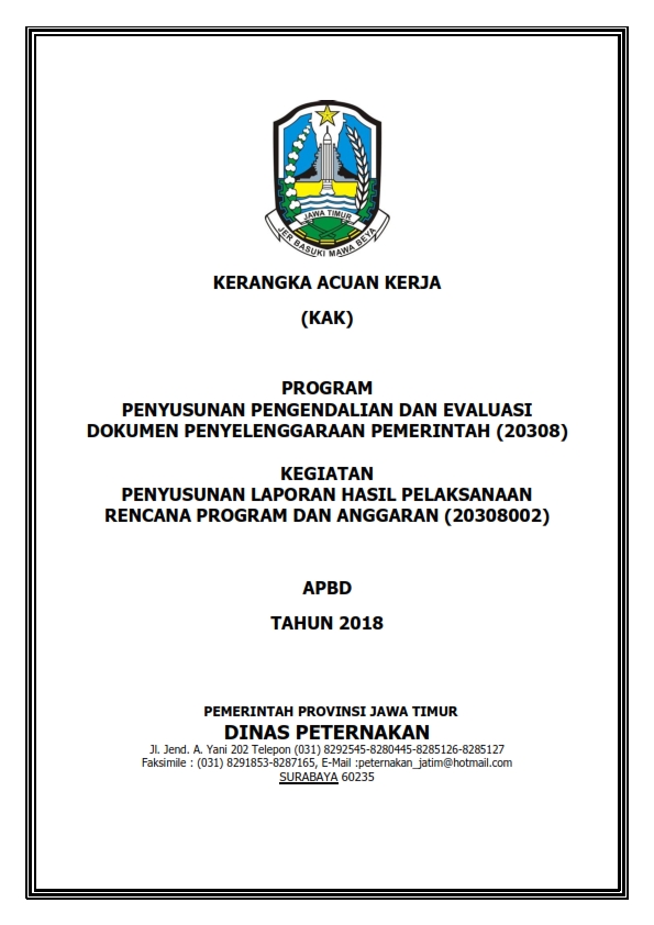 Kerangka Acuan Kerja (KAK)