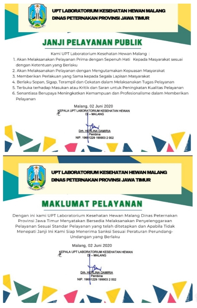maklumat dan janji pelayanan upt lab malang