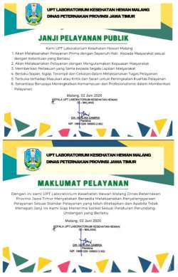 maklumat dan janji pelayanan upt lab malang