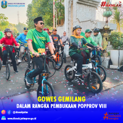 gowes pembukaan porprov 2023