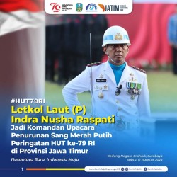 komanndan penurunan bendera
