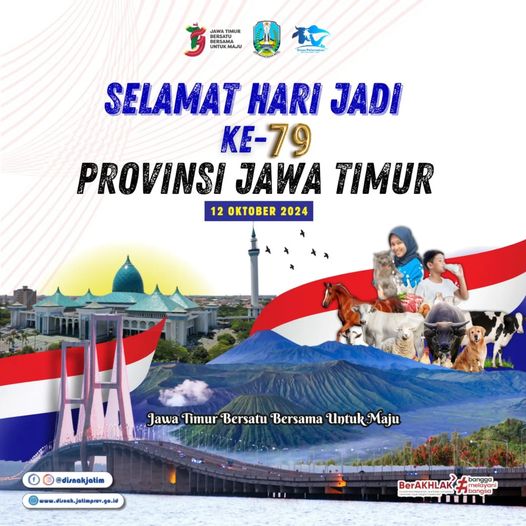 Selamat Hari Jadi ke-79 Provinsi Jawa Timur