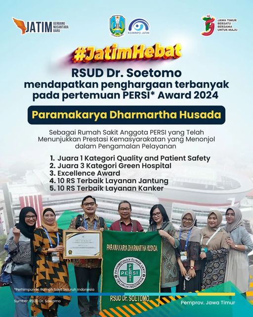 penghargaan rsud sutomo oktober 2024