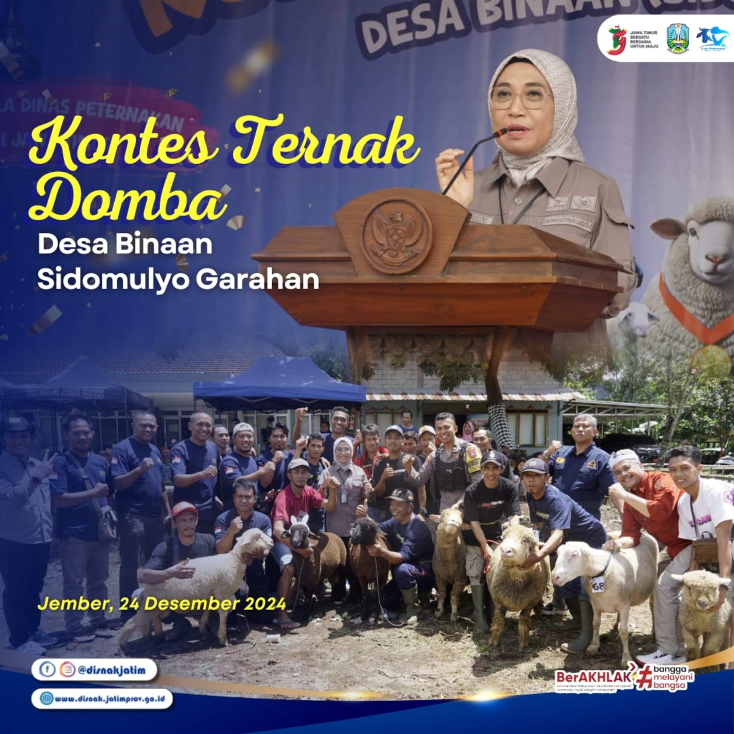 Kontes Ternak Domba Desa Binaan Sidomulyo Garahan Jember