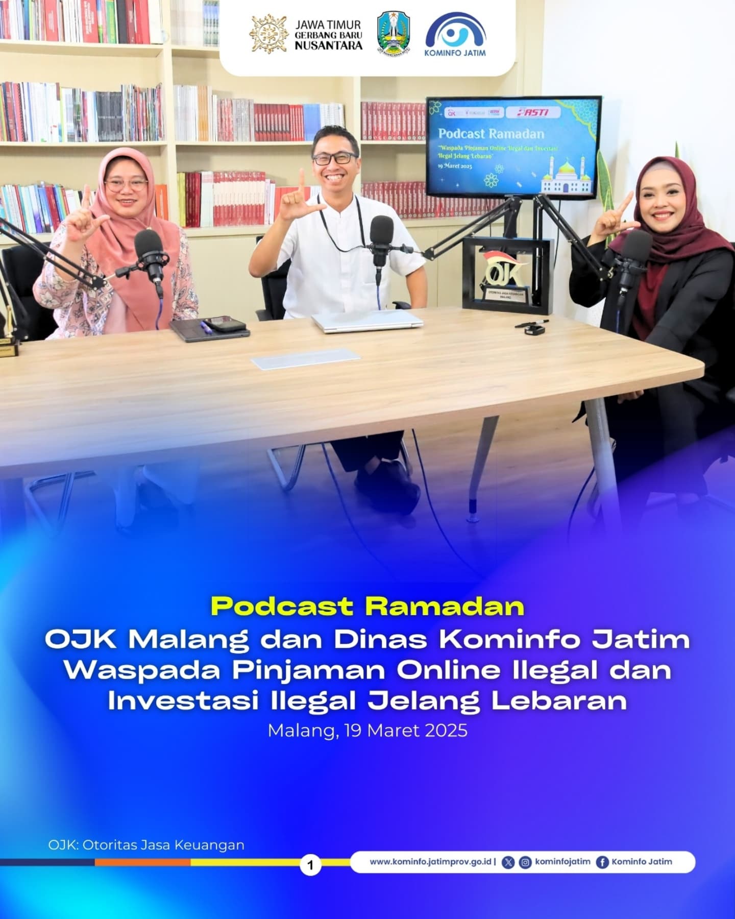 podcast OJK Malang dengan Kominfo
