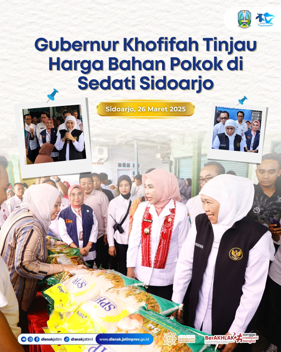 Tinjau sembako sidoarjo