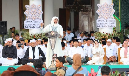 Gubernur Khofifah Ajak Bersatu Guyub Rukun Wujudkan Jatim Gerbang Baru Nusantara