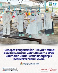 Desinfeksi pasar hewan nganjuk