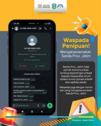 Waspada Penipuan Mengatasnamakan Sekda Provinsi Jawa Timur!